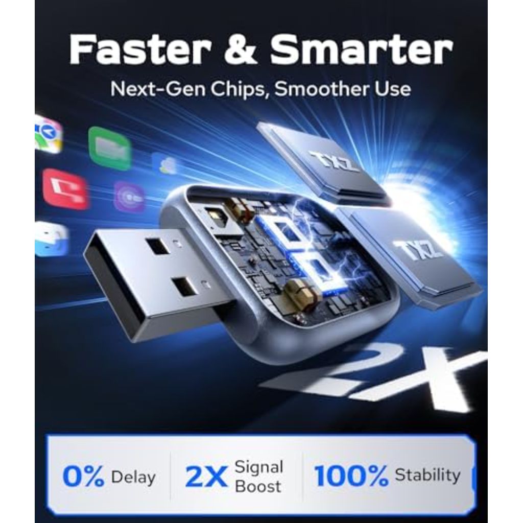 Wireless CarPlay Adapter for Car's with Built-In Wired CarPlay