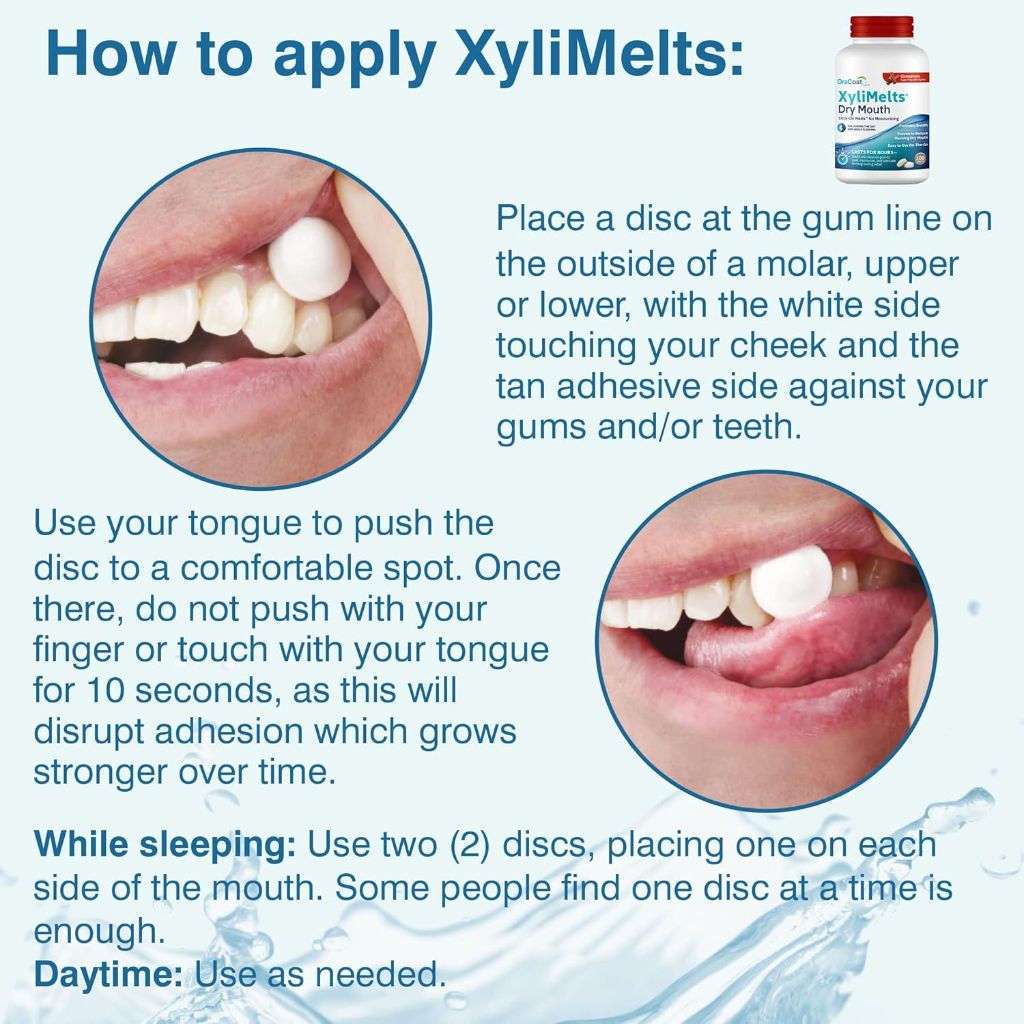 Oracoat XyliMelts Dry Mouth Relief, 100 Count