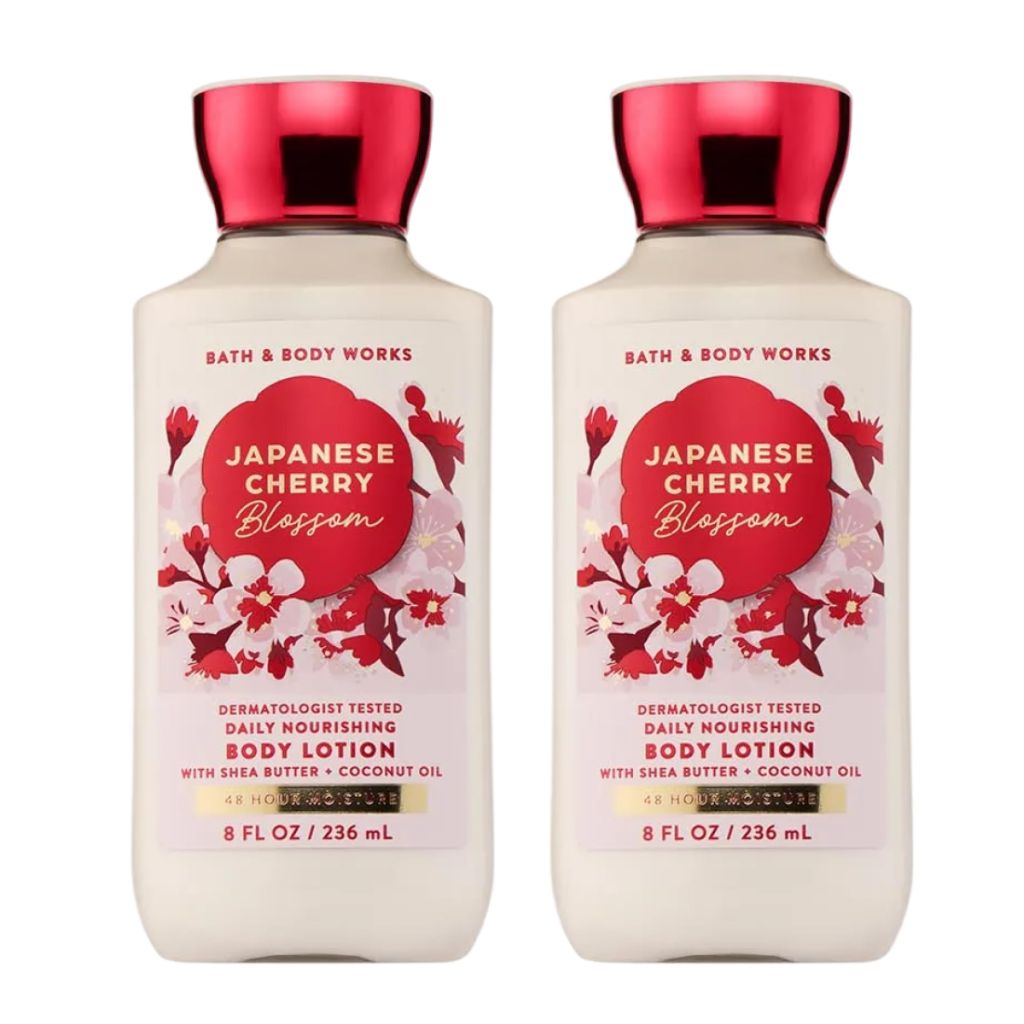 Bath & Body Works Japanese Cherry Blossom Body Lotion, 8 fl oz - 2 Pack