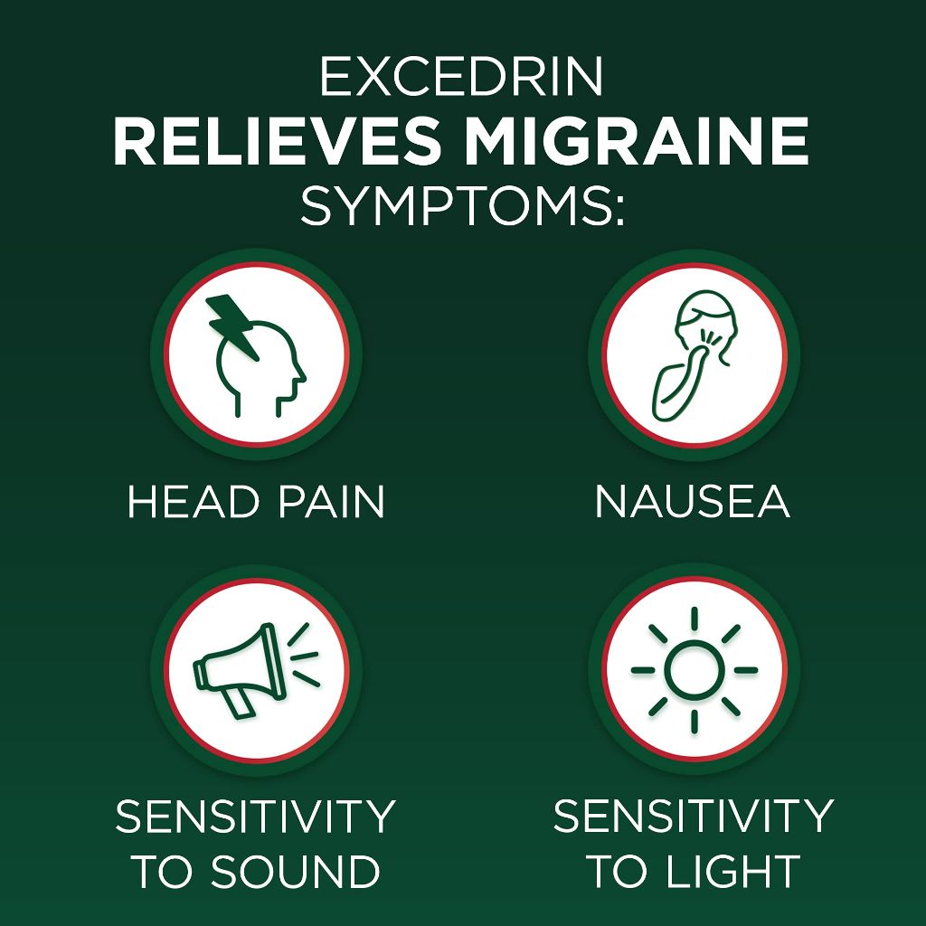 Excedrin - Migraine Relief Caplets, 24 Count