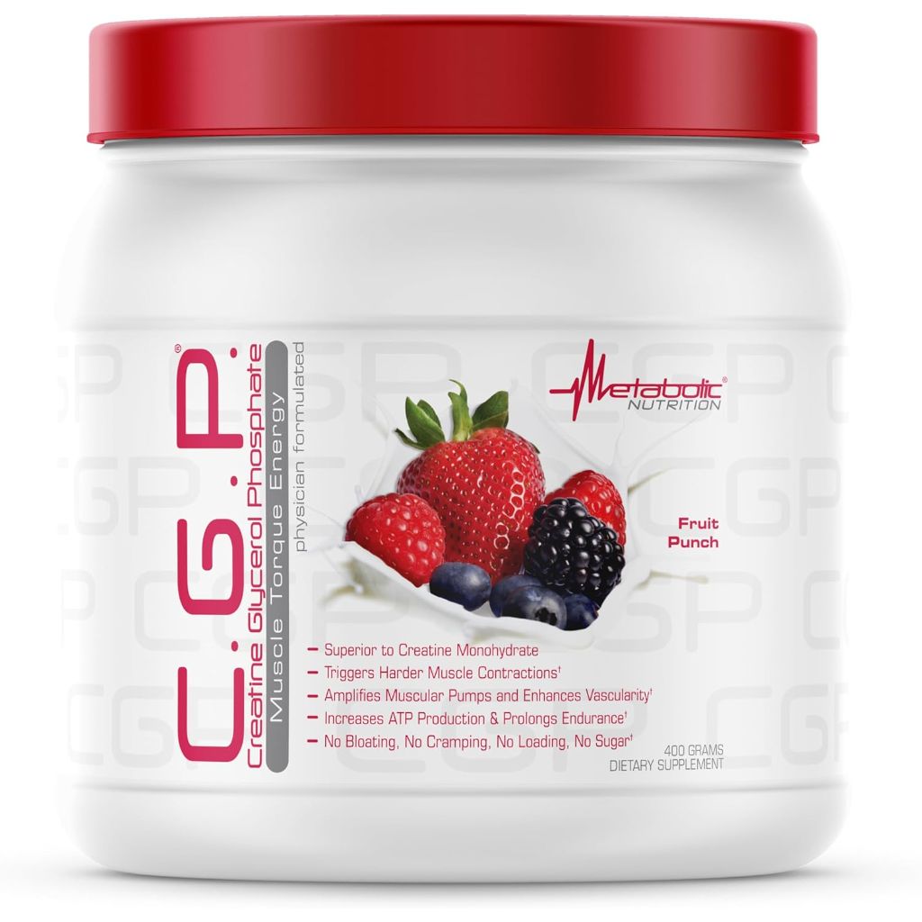 Metabolic Nutrition C.G.P. Creatine Gluconate Phosphate Powder - Fruit Punch, 40 Svgs
