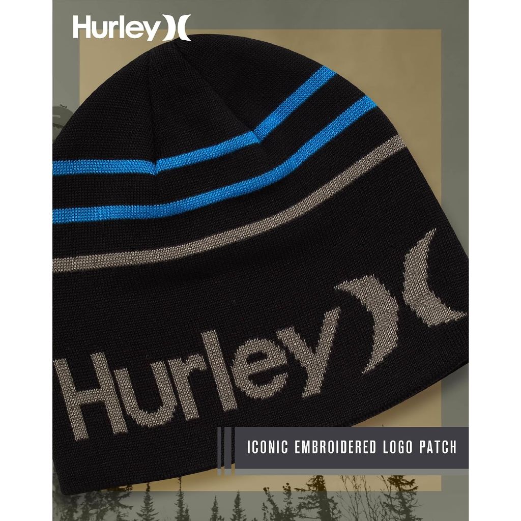 Hurley Men's M Pin Corp Beanie Hat