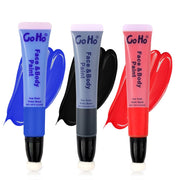 Go Ho Red Black and Royal Blue Face Body Paint Stick