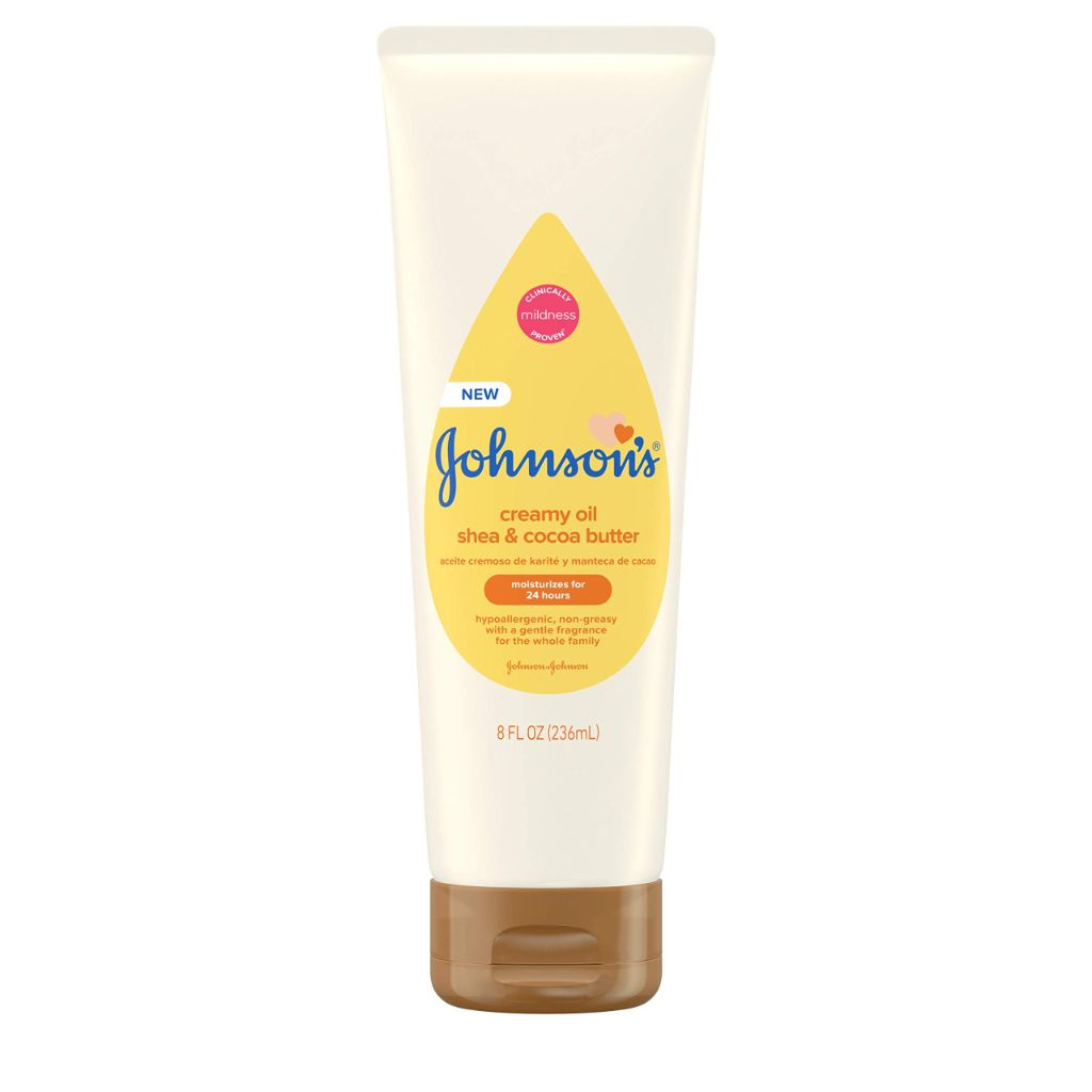 Johnson's Baby Creamy Oil for Baby with Shea & Cocoa Butter | 8 fl. oz