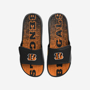 Cincinnati Bengals Gradient Wordmark Gel Slides - Size 9/10 Medium