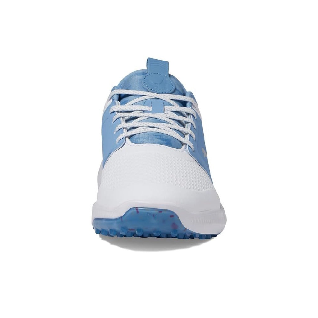 Puma Men's Ignite Elevate Volition Spikeless Golf Shoe White/Allure Blue, Size 10