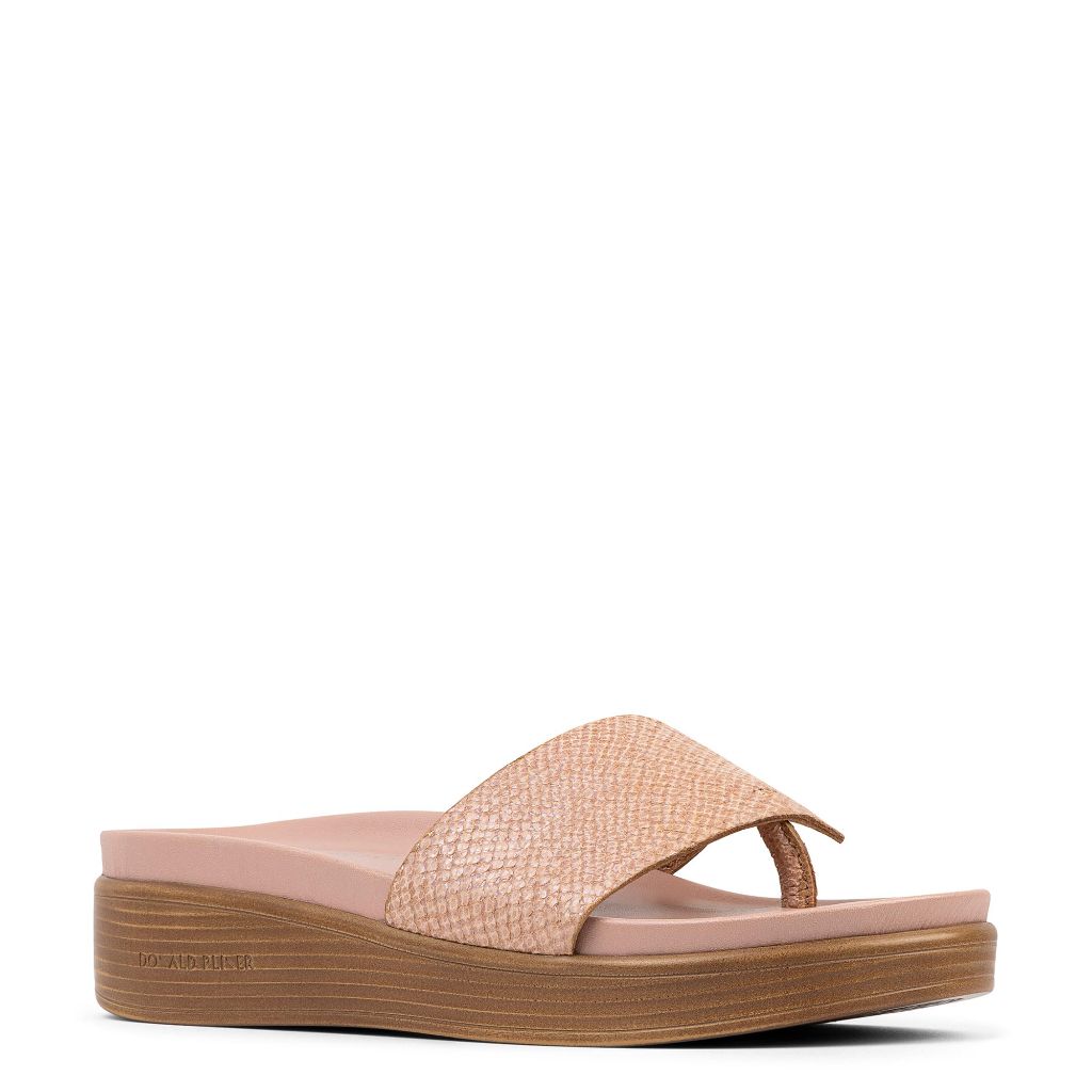 Donald Pliner Women's Fifi Sandals, Size 6.5 in Rosette Iridescent Snake