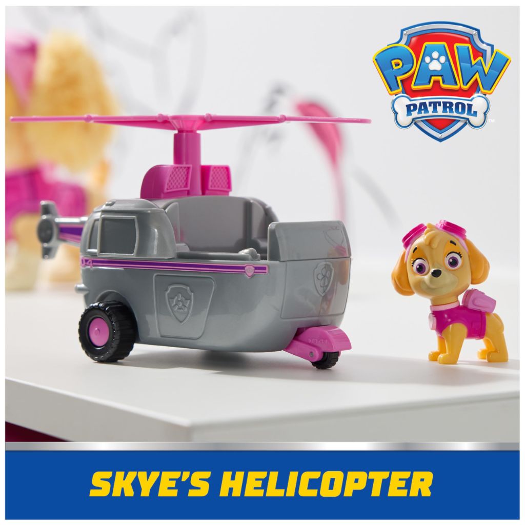 Paw Patrol Skye’s Helicopter Toy Vehicle with Collectible Action Figure