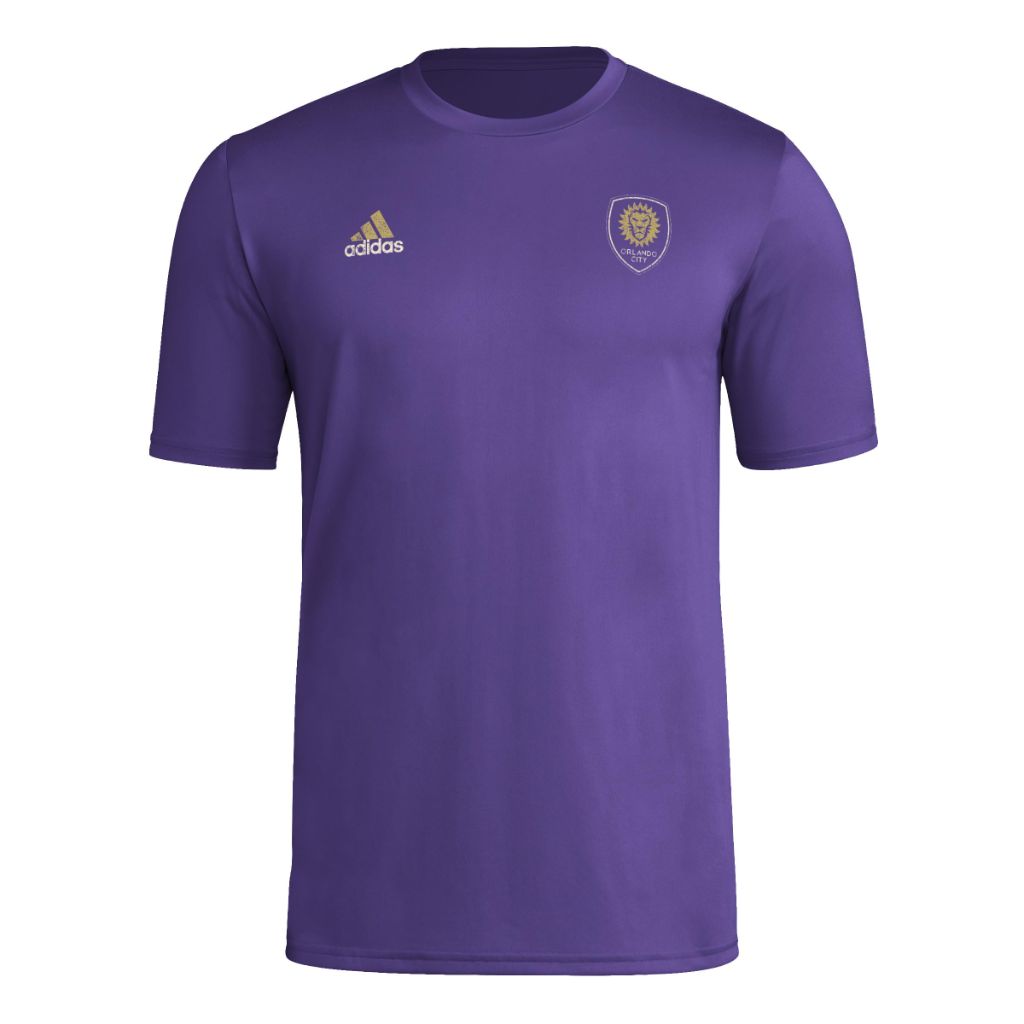 Adidas Men's Orlando City Soccer Club MLS T-Shirt - Regal Purple Small