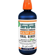 TheraBreath Healthy Gums Mouthwash Antigingivitis - Clean Mint - 33.8 Fl Oz