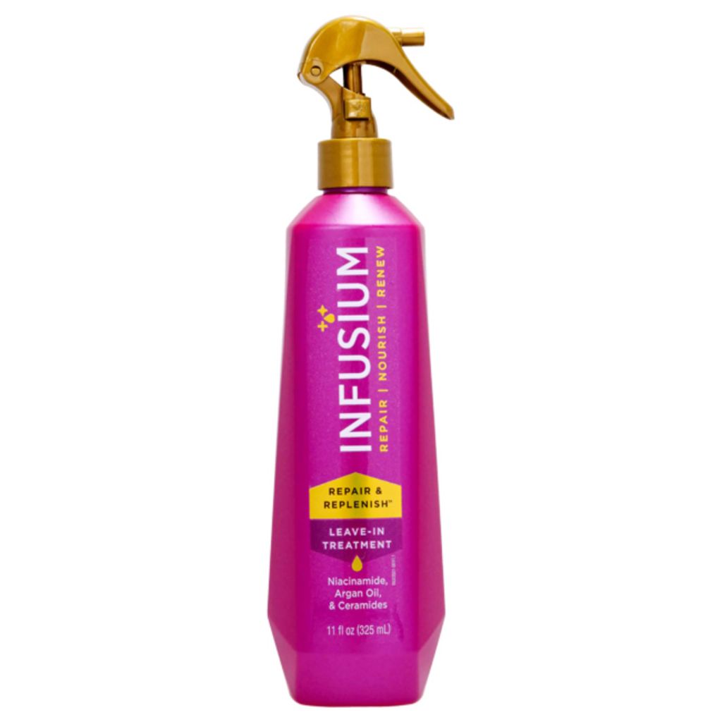Infusium Repair and Replenish Leave-In Treatment - Hair Spray with Niacinamide, Argan Oil, and Ceramides  - 11 oz