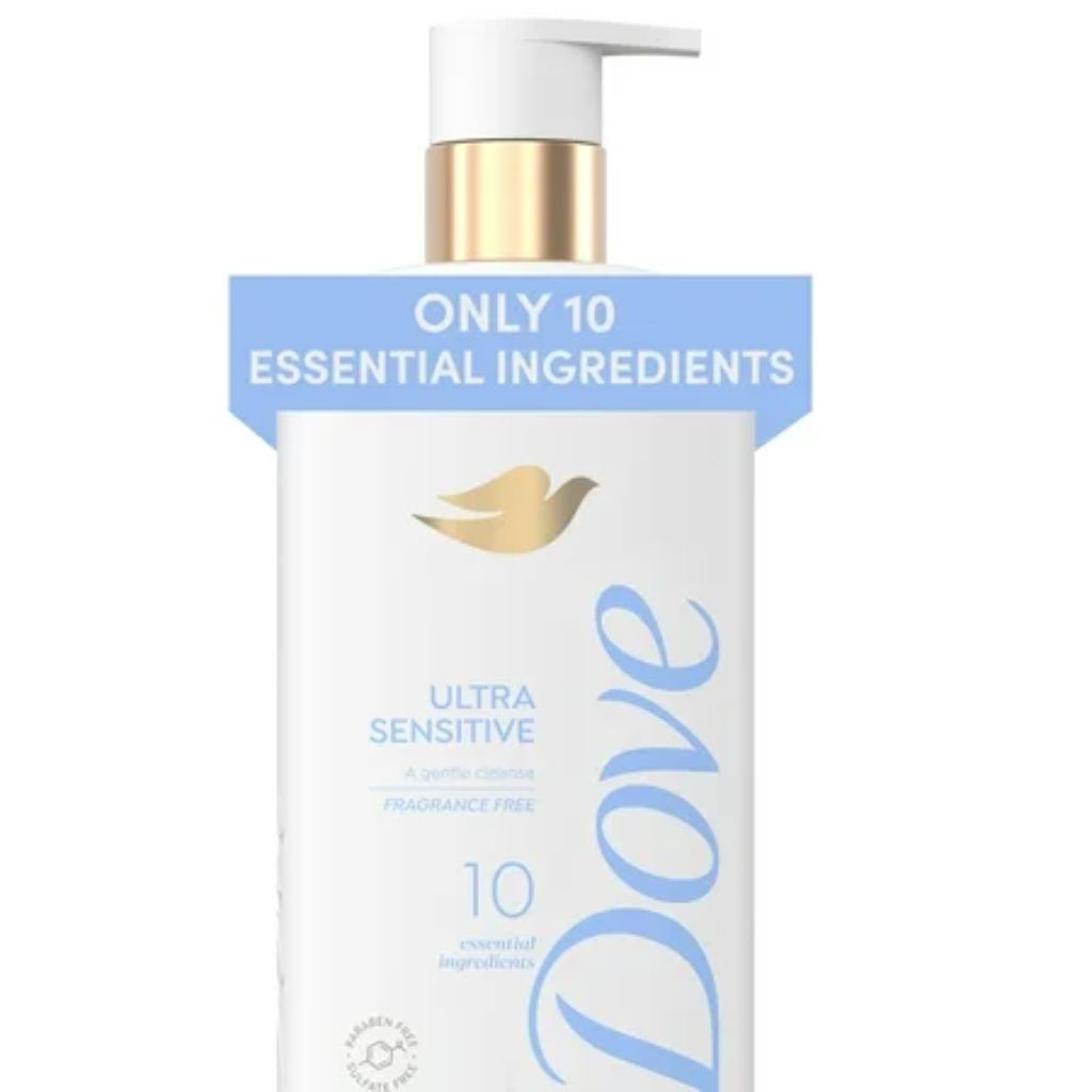 Dove Ultra Sensitive Gentle Liquid Body Wash - Unscented, 18.5 fl. oz.