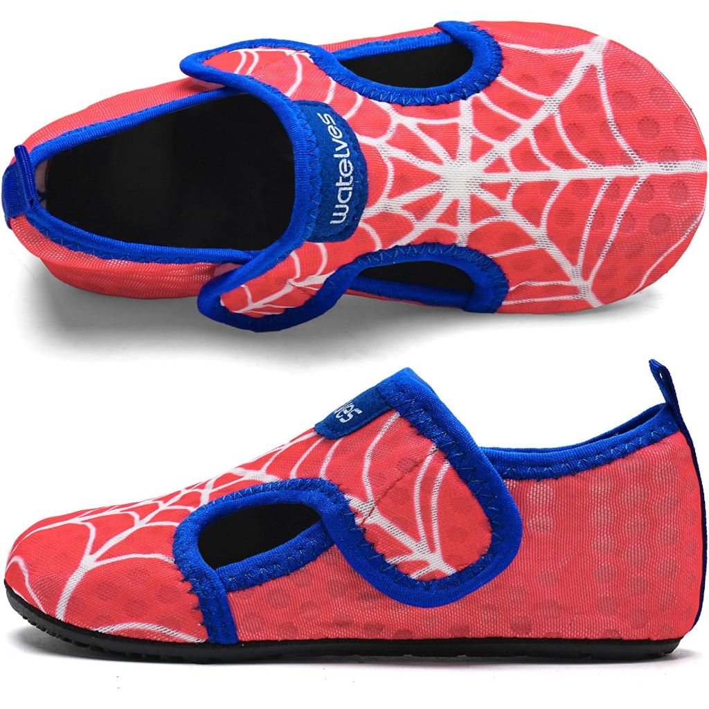 WateLves Kids Water Shoes Toddler - Red/Blue, Size 18/19