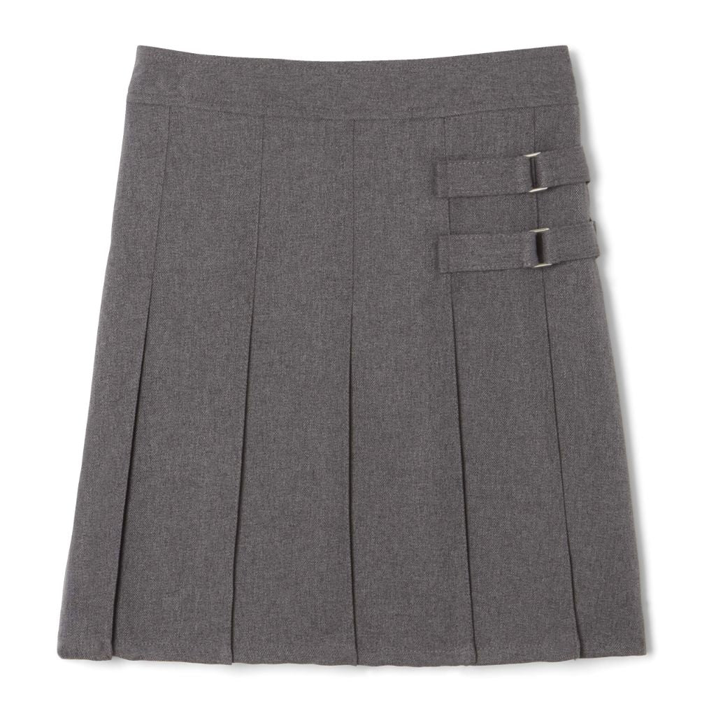 French Toast Girls' Adjustable Waist 2-Tab Scooter, Heather Gray - size 16.5 Plus