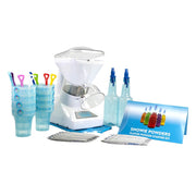 SNOWIE Little Snowie Max Snow Cone Machine w/Powder Sticks & Syrup Mix - White