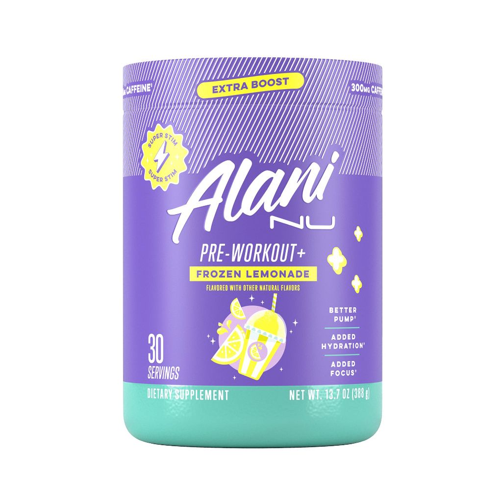 Alani Nu Pre Workout+ Powder Frozen Lemonade - 30 Servings (13oz)