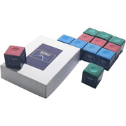 BALIKEN Pool Cue Chalk Cubes, 12-Pack - Table Billiards Stick Bulk Supplies(3 Colors in 1 Packing)