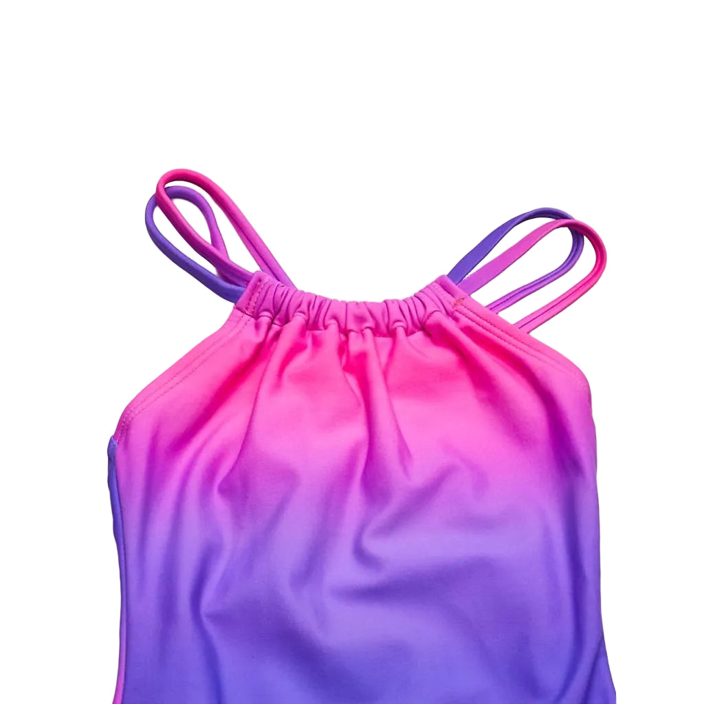 SZ 14- Kanu Surf Girls, Jasmine Beach Sport Halter One Piece Swimsuit, Janie Pink