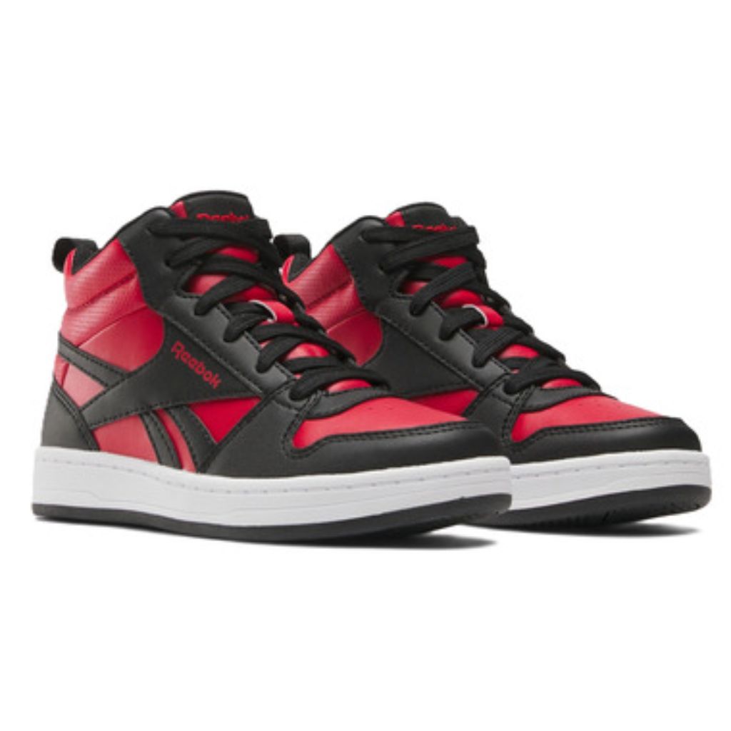 Reebok Boy's Royal Prime Mid 2.0 Sneaker - Vector Red/Black/White, Size 13 Little Kid
