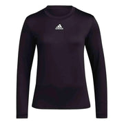 adidas Women's Pregame BOS Long Sleeve T-Shirt - Black/White, Medium