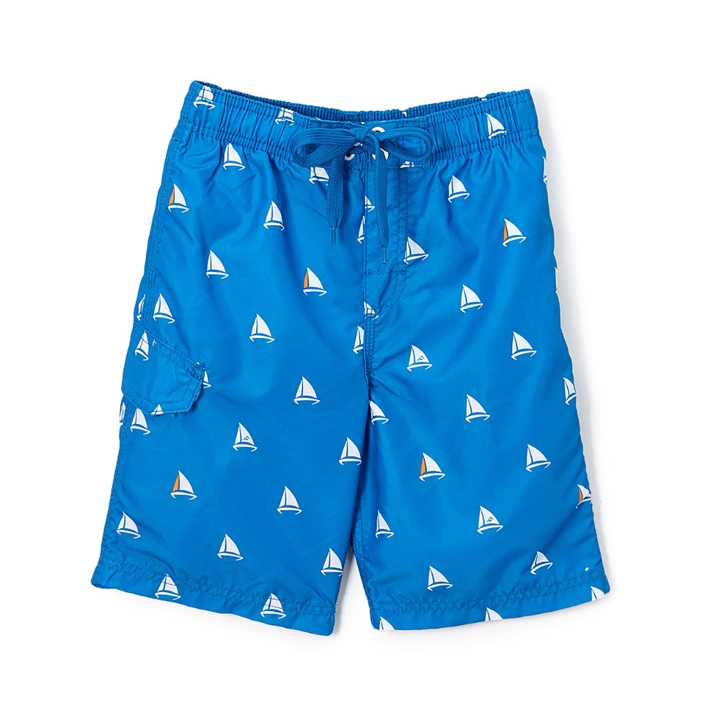 Kanu Surf Little Boys Barracuda Quick Dry Beach Swim Trunk, Regatta Royal, Large (7)