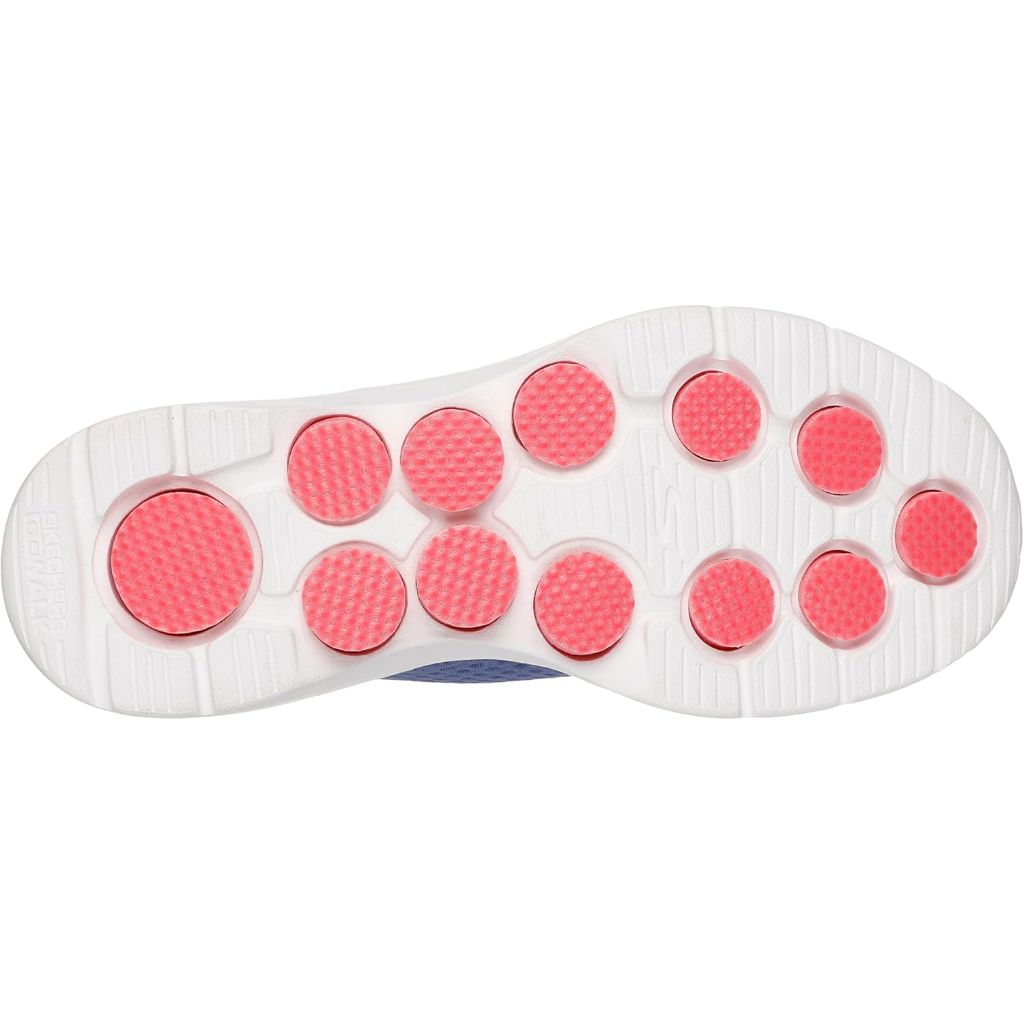 Skechers Women's Go Walk 7 Walking Sneaker, Cosmic Waves Navy/Coral, Size 13