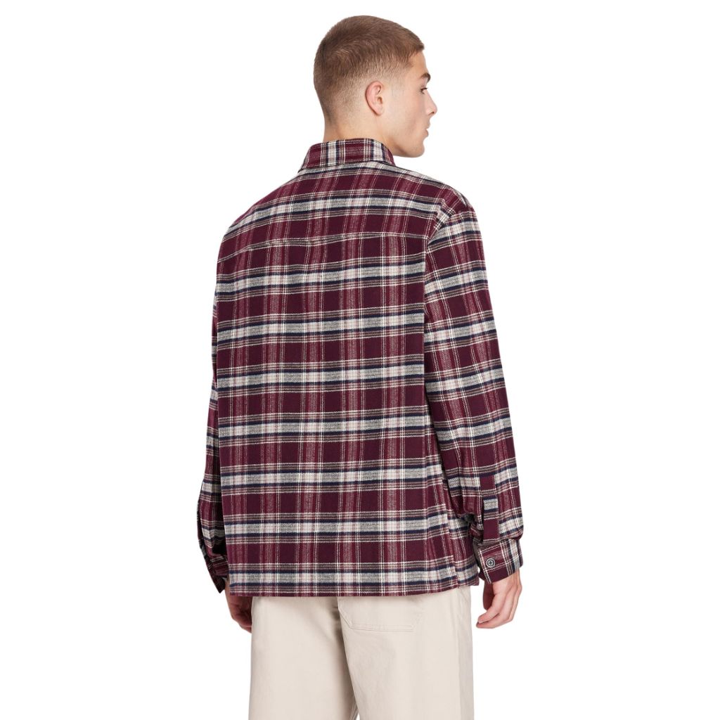 Armani Exchange AX Plaid Woven Herringbone/Check Red M