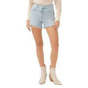 Silver Jeans Co. Women's Sure Thing High Rise Short, Indigo, 34