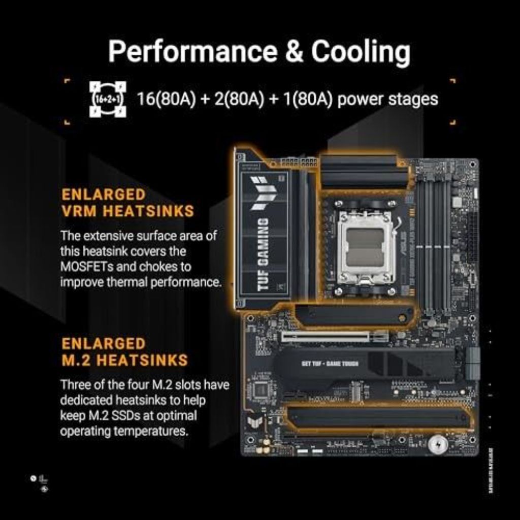 ASUS - TUF X870E-PLUS WiFi7 ATX Motherboard