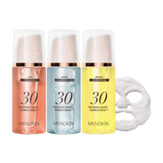 MENOKIN Korean Face Mask 3sets [30 seconds Quick Bubble Mask] (Collagen, Brightening, Moisturizing),  3.21 fl.oz