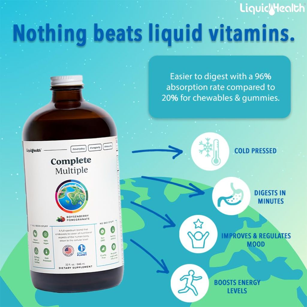 Liquid Health Products Complete Multiple Original, 32 Fluid Ounce