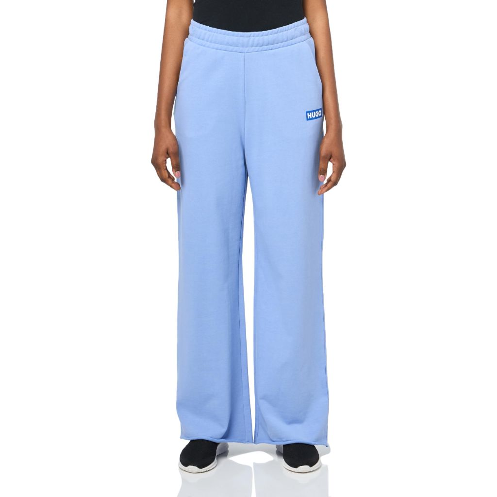 HUGO Box Logo Wide Leg Sweatpants, Frost Blue, S