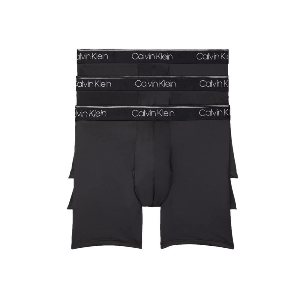Calvin Klein Men's Micro Stretch 3-Pack Boxer Brief, 3 Black, M