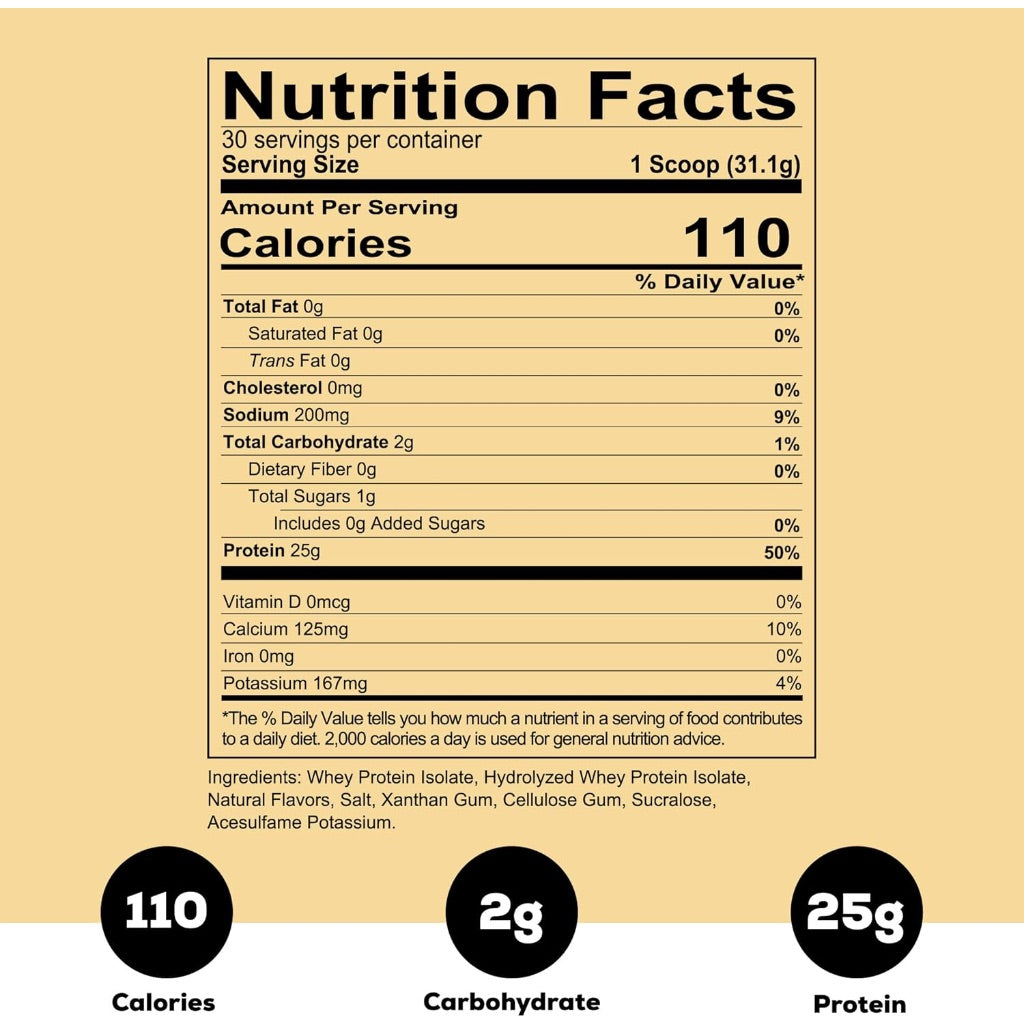 REDCON1 Isotope 100% Whey Isolate Protein Powder, Vanilla, 30 Servings