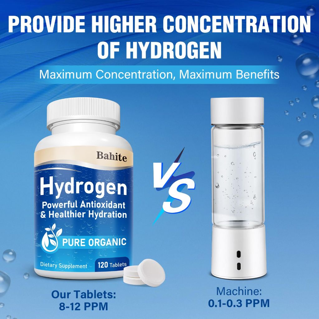 Hydrogen Water Tablets with Magnesium, 120 Counts