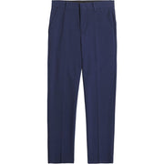 Van Heusen Boys' Flex Stretch Flat Front Dress Pants - Bank Blue Solid, 8 Husky