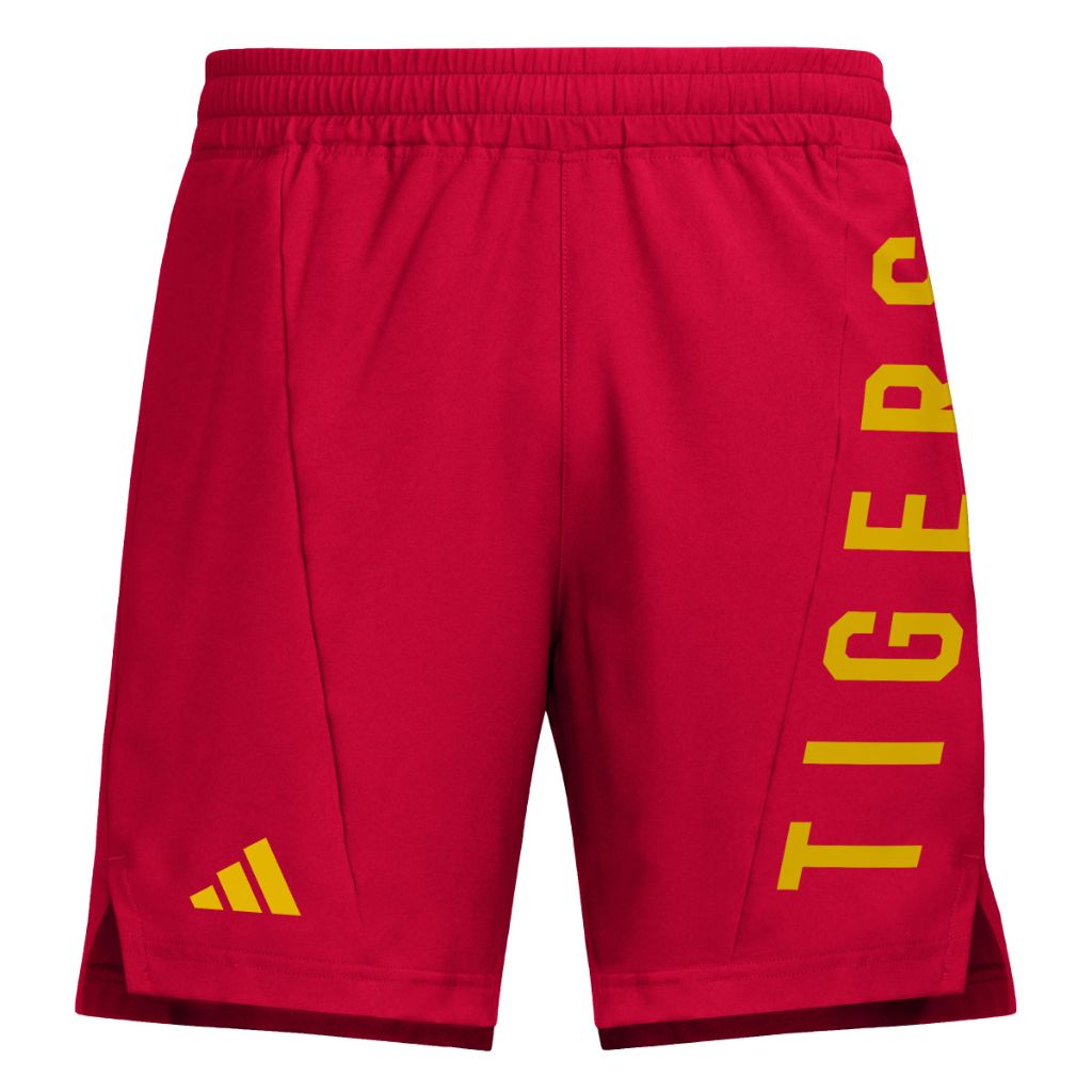 adidas Men's D4T Woven 7" Shorts - Grambling State University, Red (XXL)