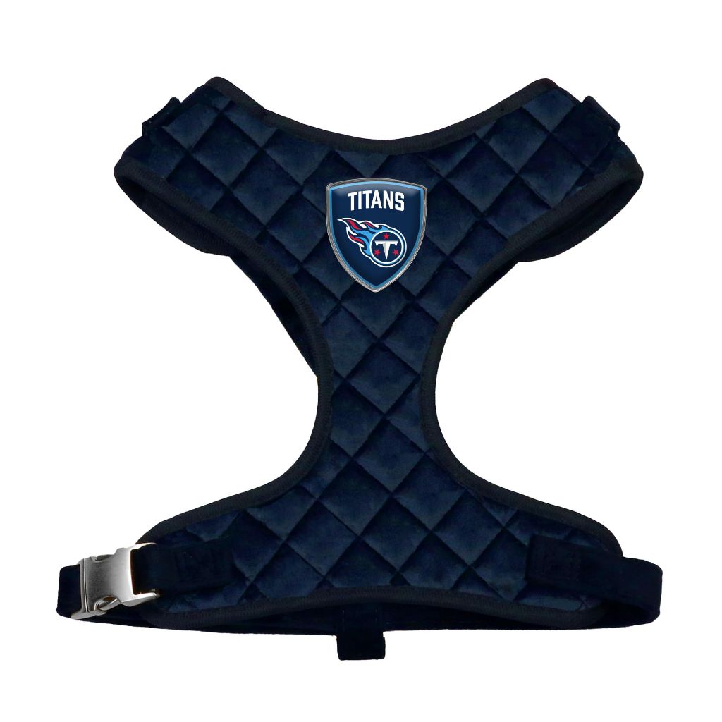 Littlearth NFL Tennessee Titans Velvet Pet Harness, Large