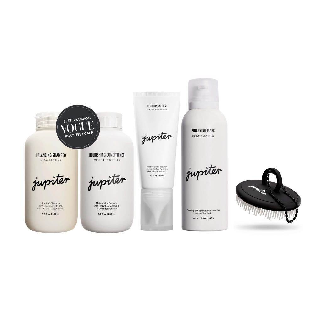 Jupiter Oil Control & Exfoliation Set, Unisex, Dermatologist-Formulated for Flaky, Itchy, Oily, & Dry Scalp
