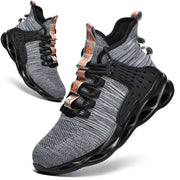 SZ 6, Kaximd Steel Toe Shoes for Men Women Lightweight | Grey
