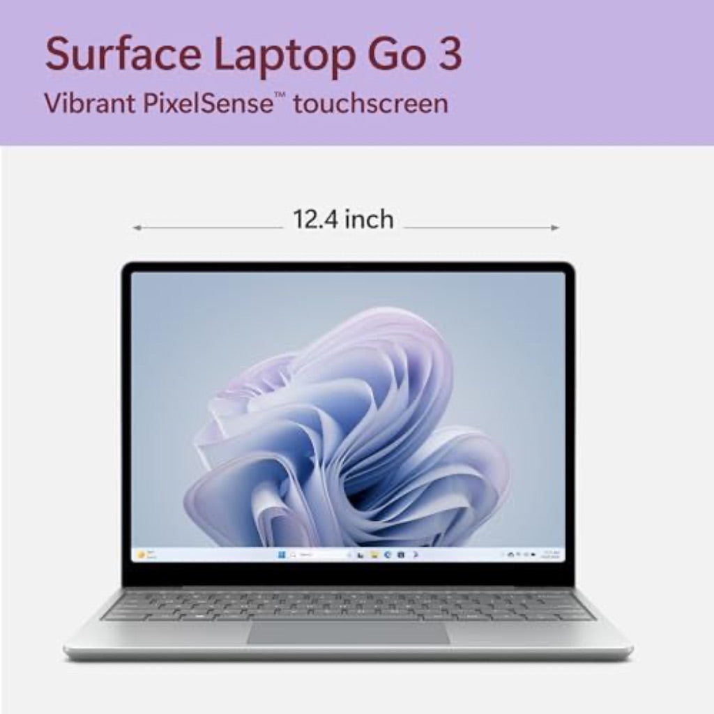 Microsoft Surface Laptop Go 3 12.4' Touch-Screen - Intel Core I5-1235U - 8GB Memory - 256GB SSD Windows 11 Home (Latest Model) - Platinum