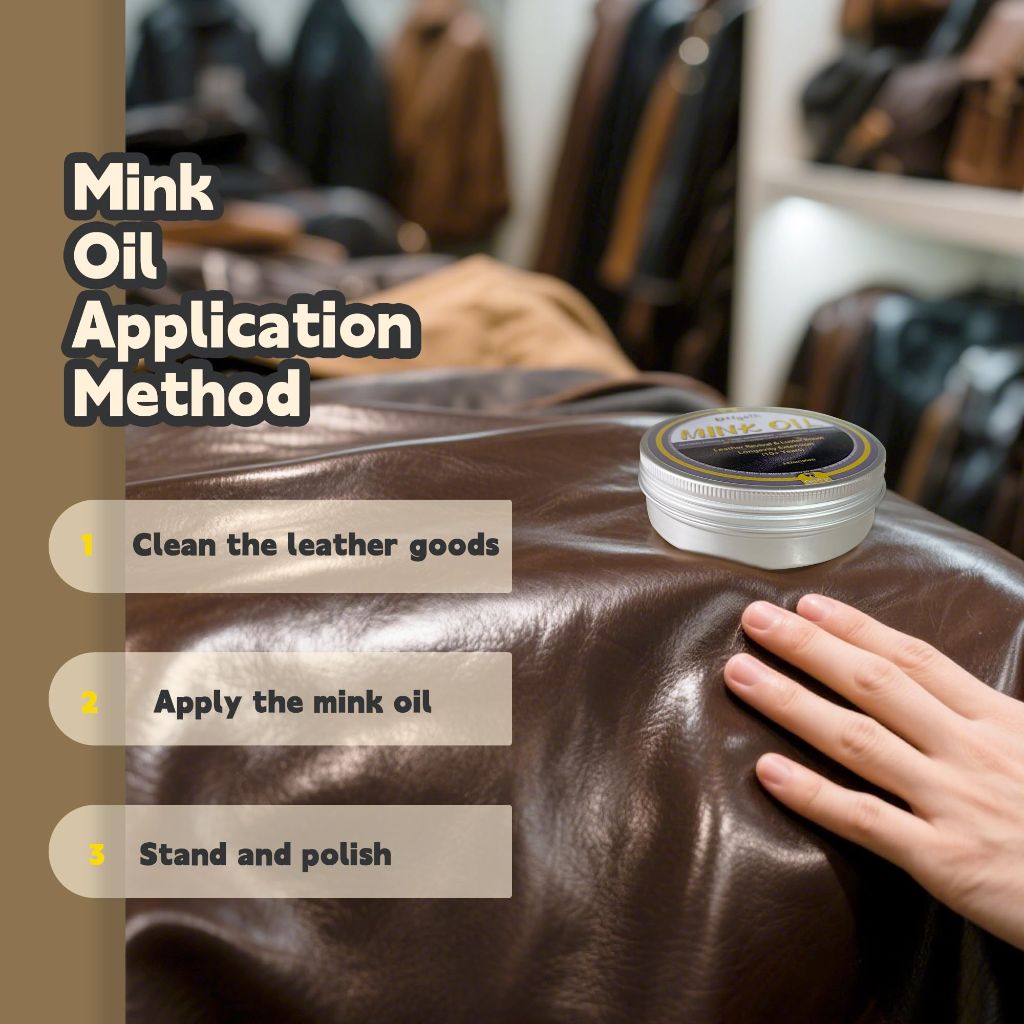Dklypth 3Pcs Mink Oil Leather Conditioner 3.52 oz - Apple Scent Waterproof Formula to Soften, Restore Boots, Shoes, Jackets,Furniture,Gloves& Bags (Excludes Suede)