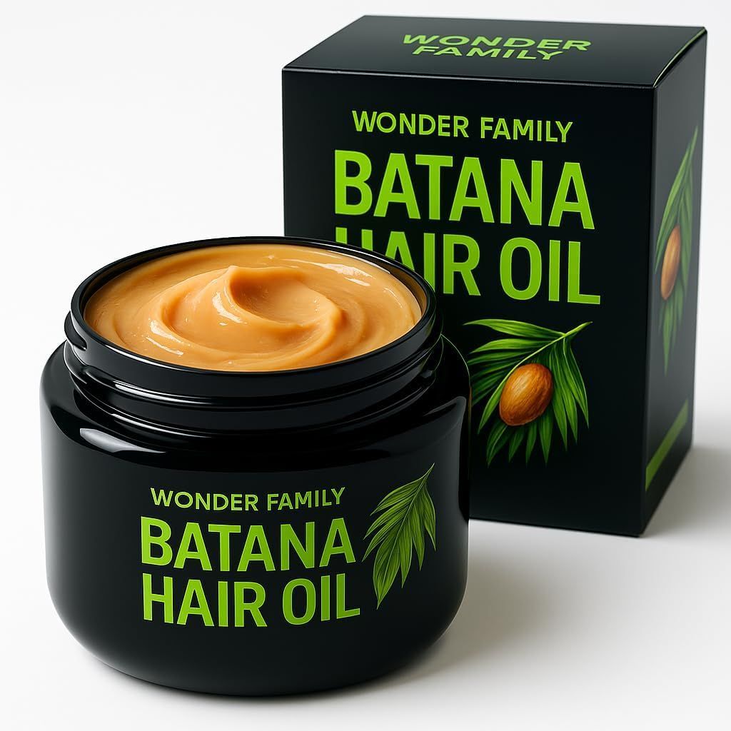 Wonder Family Raw Batana Oil Paste for Hair Growth - Unscented, 3.4 oz.