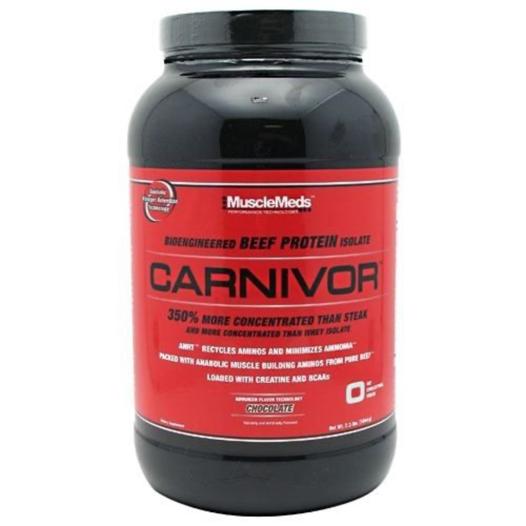 MuscleMeds Carnivor Hydrolyzed Beef Protein Isolate Powder, Chocolate, 2lb (28 Servings)