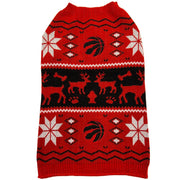 Pets First NBA Toronto Raptors Christmas Dog Sweater Size Small