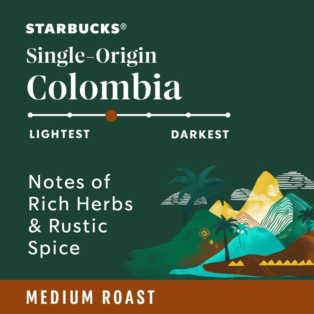 Starbucks Single-Original Colombia Keurig K-Cup Coffee Pods, 10ct.