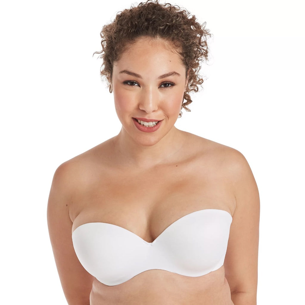 Maidenform Custom Lift Strapless Underwire Bra White 38D Women s