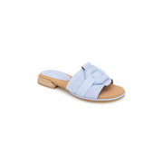 Gentle Souls by Kenneth Cole Women's Hudson Sandal, Light Blue Suede, 6