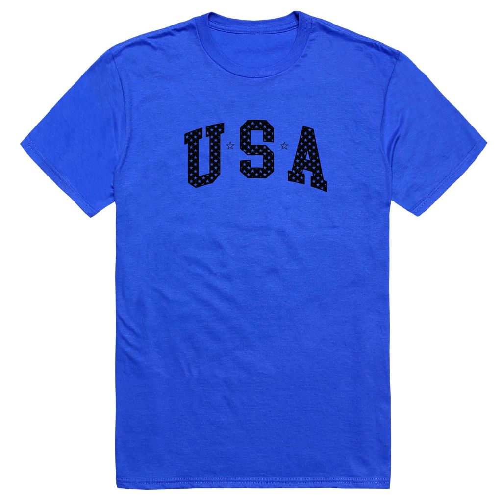 Rappiddominance America Basic Tee USA with Stars Royal S