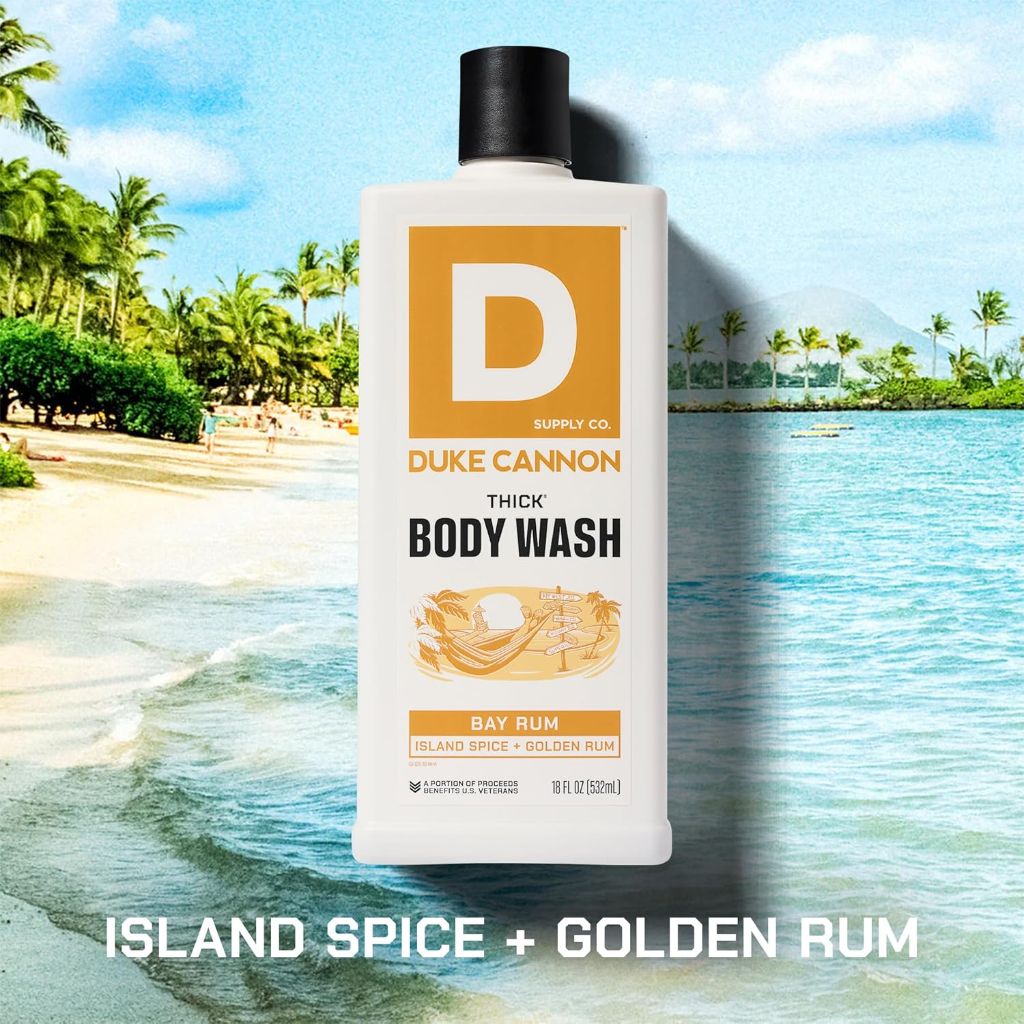 Duke Cannon Supply Co. Thick High Viscosity Men's Body Wash - Bay Rum (Island Spice + Golden Rum) 18 fl oz (3pk)